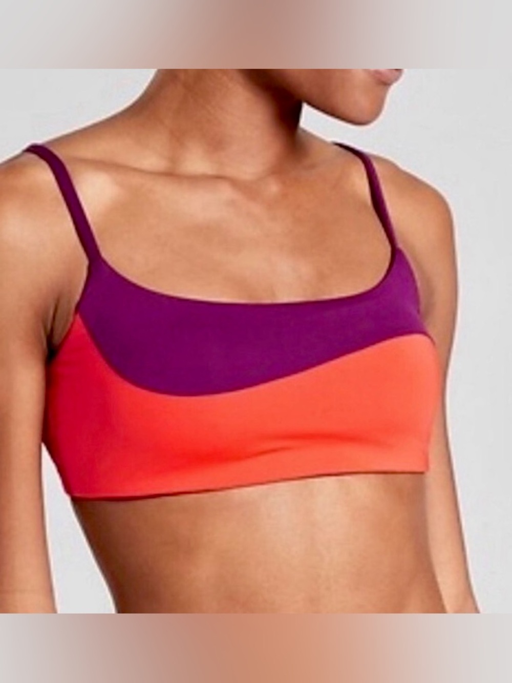 ATHLETA COLORBLOCK Bikini Top NWT Medium